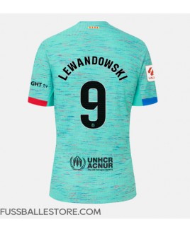 Günstige Barcelona Robert Lewandowski #9 3rd trikot Damen 2023-24 Kurzarm